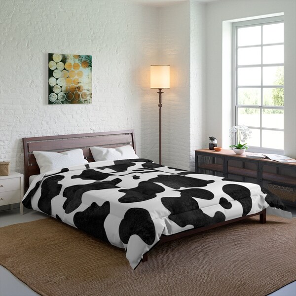 Cow Print Comforter Etsy