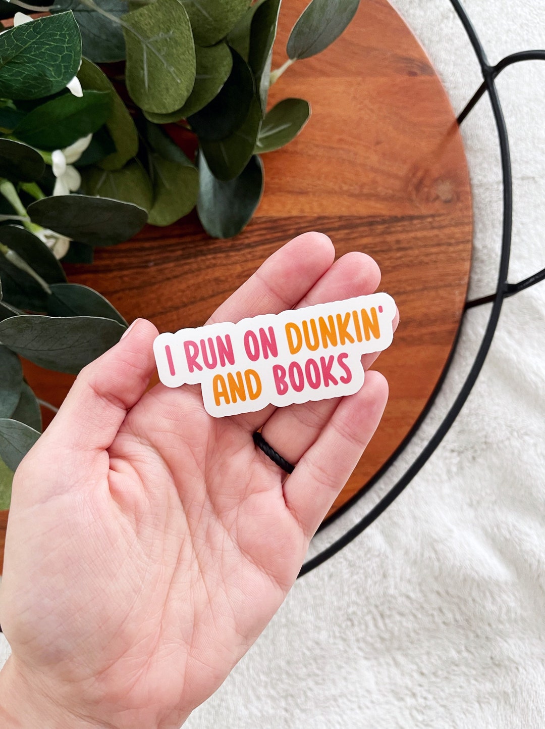 Dunkin and Books Bookish Decal Bookish Stickers bookish Etsy