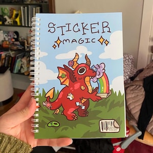 Resuseable Sticker Book with Chunky Dragon on cover