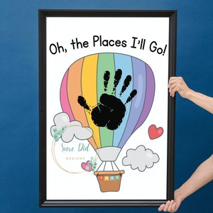 Oh, the Places I&#39;ll Go Graduation Handprint, DIY Kid Craft