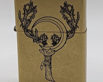 Druid DND Class Engraved Street Brass Genuine Zippo Lighter