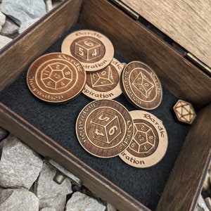 Dungeons and Dragons Bard, Wooden Bardic Inspiration Token, FREE Shipping, Dungeon Master Accessories, Mini Accessories, Fifth Edition,