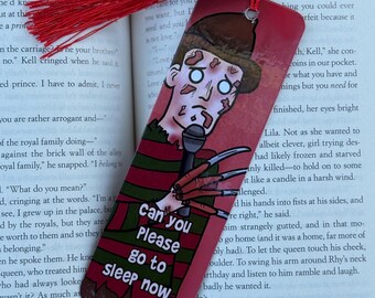 Spooky Horror Inspired Bookmark, Cardstock bookmarks, Gifts for Book Lovers, Cute Bookmark, Tassel Bookmark, Scary Movies, Scary Horror fans