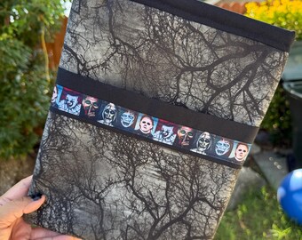 12 x 9" Horror Movie, Icons LG Book Sleeve, Padded Sleeve, Book Cover, Accessories, Book Gifts for Readers, Writers, iPads, Tablets, Ebooks