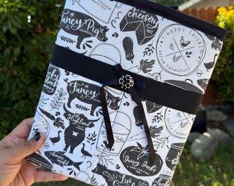 12 x 9" Live Simply, Farm LG Book Sleeve, Padded Sleeve, Book Cover, Accessories, Book Gifts for Readers, Writers, iPads, Tablets, Ebooks