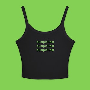 Brat サマー スパゲッティストラップ タンクトップ Tシャツ、クロップトップ、バンピンザット、レディースファッション、ビーチウェア