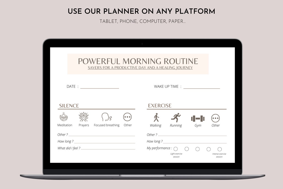 SAVERS Planner for a New Mindset and a New Life (A4, A5 Printable ...