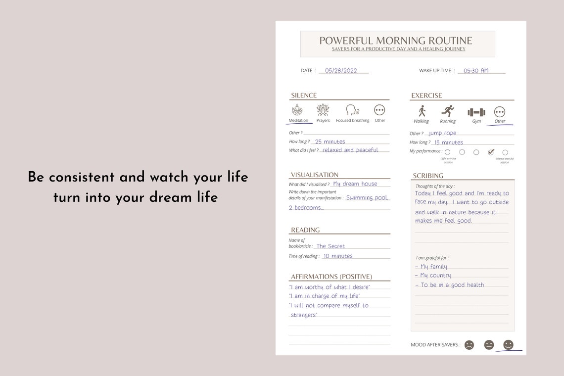 SAVERS Planner for a New Mindset and a New Life (A4, A5 Printable ...