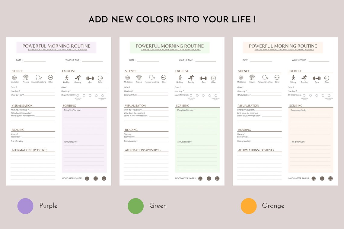 SAVERS Planner for a New Mindset and a New Life (A4, A5 Printable ...