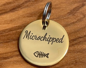 Custom Small Tags for Cats, Personalized Tag for Cats, Cat Tag and Collar, Engraved Tags for Cats, Cat Tag Fish, Cat Address Tag, Funny Tags