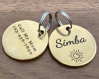 Personalized Tag for Cats, Custom Small Cat Tags, Cat Tag and Collar, Engraved Cat Tag, Cat Tag Fish, Cat Address Tag, Funny Cat Tags,