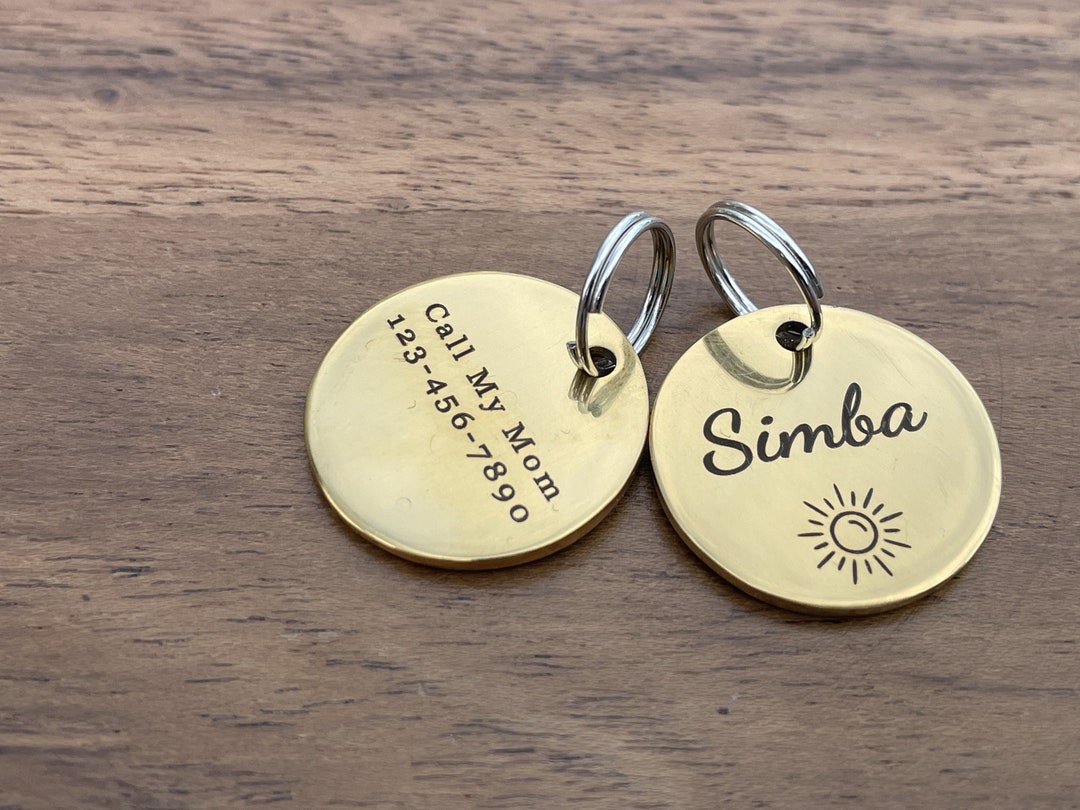 Personalized Tag for Cats, Custom Small Cat Tags, Cat Tag and Collar