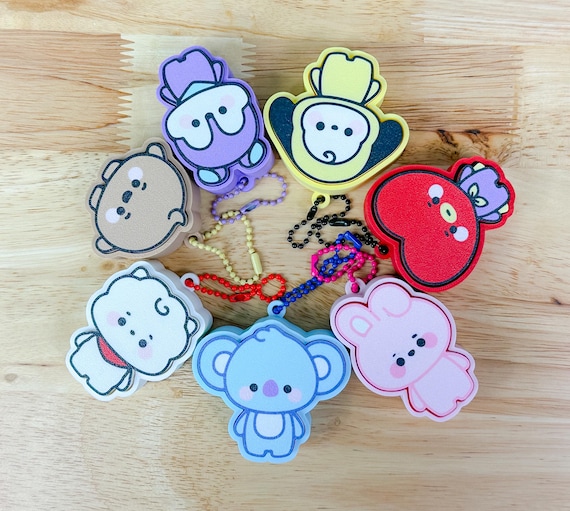 BTS 公式 MAGIC SHOP 韓国 Tシャツ デスクノート キーホルダー Kpop Friends 3D Printed Clicker Keychain | Kpop, Kawaii, Gift Idea
