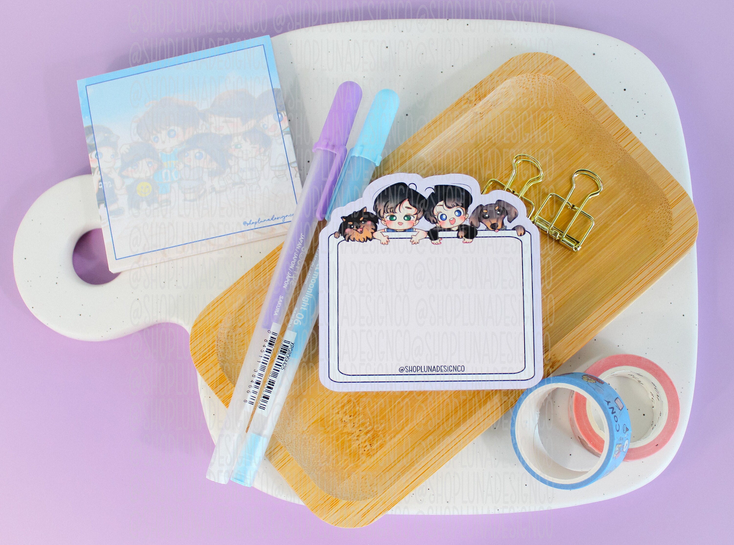 Taekook and Friends 3x3 Chibi Notepad I Chibi BTS BTS - Etsy