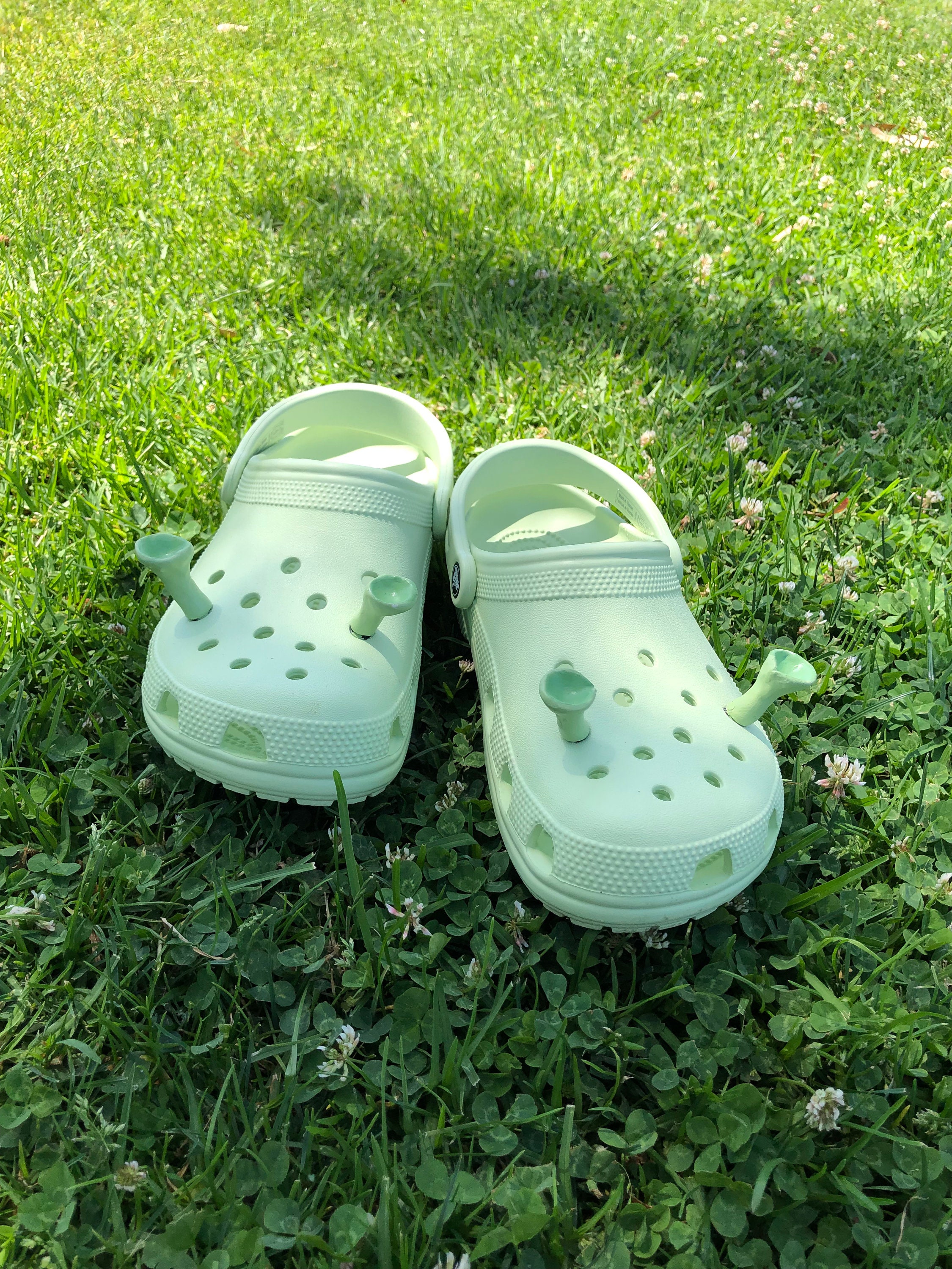  8 Pieces Shrek Ears Compatible with Crocs Shoes