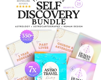 Whole Shop Bundle: Astrocartography Reading, Human Design Report & Workbook, Birth Chart Analysis, Past Lives Reading, 1 Year Forecast +More