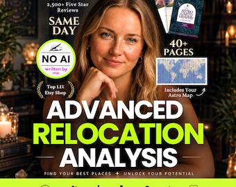 Astrocartography Reading, Relocation Astrology Reading, Relocation Guide, Astromap Astrocartography Chart, Astrology Cartography