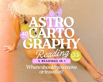 Astrocartography Reading, Relocation Astrology Report, Personalized Astro Map, Best Places to Live, Moving Reading, Gift For Travel Lover