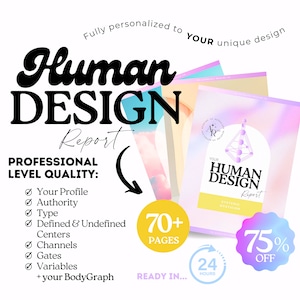 Lectura de Diseño Humano, Informe de Diseño Humano, Análisis Completo de Diseño Humano, Diseño Humano Personalizado, Don de Autodescubrimiento, Dones Espirituales