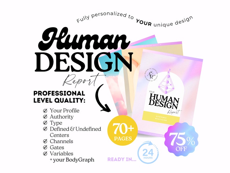 Human Design Reading, Human Design Report, Full Human Design Analysis, Personalized Human Design, Spiritual Reading, Spiritual Gifts image 1