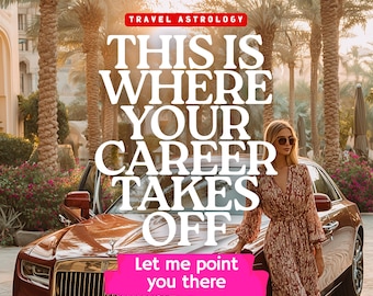 Career Astrocartography Reading, Success & Wealth Locations (PDF Report)