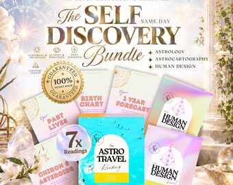 Astrology Readings Bundle, Birth Chart Analysis, Astrocartography Reading, Human Design Report, 1 Year Forecast, Gift For Astrology Lover