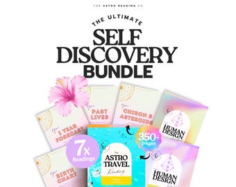 Self Discovery Bundle, Astrology Readings, Astrocartography Reading, Natal Chart Birthchart Analysis, Gift For Spiritual Women, Same Day