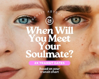 Future Husband Reading, Same Day Soulmate Timing Reading, When Will I Meet My Husband? Transit Forecast Astrology - Ready Within 24 Hours