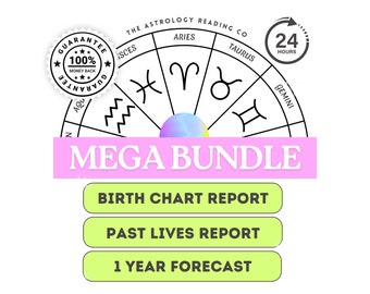 Birth Chart Reading, Astrology Reading, Past Lives Reading, 1 Year Forecast Report, Spiritual Reading, Astrology Chart, Birth Chart Analysis