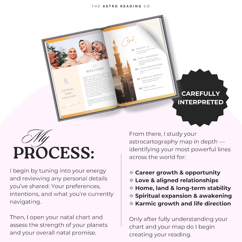 Astrocartography Reading, Relocation Astrology Reading, Relocation Guide, Astromap Astrocartography Chart, Astrology Cartography image 4