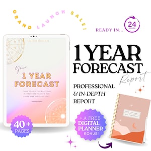 Astrology Reading, 1 Year Forecast, In Depth Birth Chart Analysis, Spiritual Reading, Future Timeline, Personalized Gifts For Her, 2025