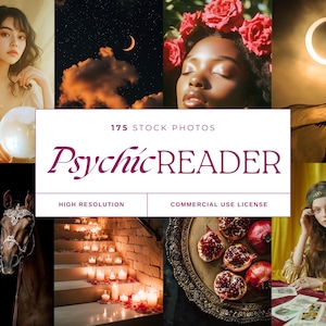 Psychic Stock Photos, Witchy Stock Images, Tarot Reader, Psychic Reader, Esoteric, Spiritual, Occult, Instagram, Faceless Digital Marketing