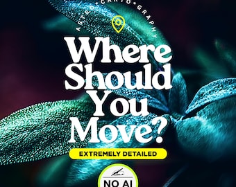 Astrocartography Relocation Moving Reading, Same Day Astrology TravelAnalysis, Where to Move to Thrive, Become Wealthy, Find Love & Home