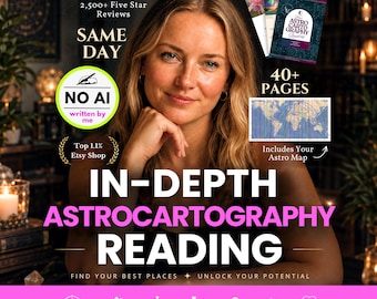 Same Day Astrocartography Reading, Personalized Relocation Astrology Reading From Your Birth Chart, Astromap Where to Live Love & Thrive