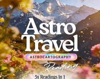 Astrocartography Reading, Personalized Relocation Astrology, Moving Reading, Where Should I Live? Gift For Travel Lover, Ready Same Day