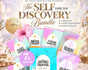 Astrology Bundle, Birth Chart Analysis, Astrocartography Reading, Human Design Report, 1 Year Forecast, Whole Shop Bundle, Astrology Gifts