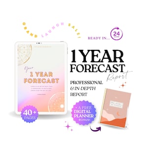 Astrology Reading, 1 Year Forecast, In Depth Birth Chart Analysis, Spiritual Reading, Future Timeline, Personalized Gifts For Her, 2026