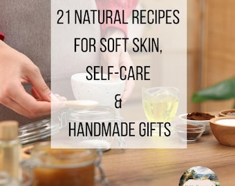 DIY Sugar Scrub Recipes Ebook | 21 Homemade Body Scrubs (Digital Download)