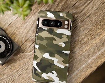 Camouflage Design Rustic Phone Protector, iPhone Case, Samsung Case,  Nature Lover Gift, Tough Cases