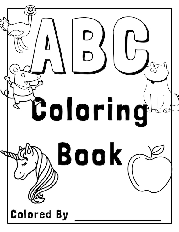 ABC Tracing Books For Toddlers: Coloring And Letter Tracing Book