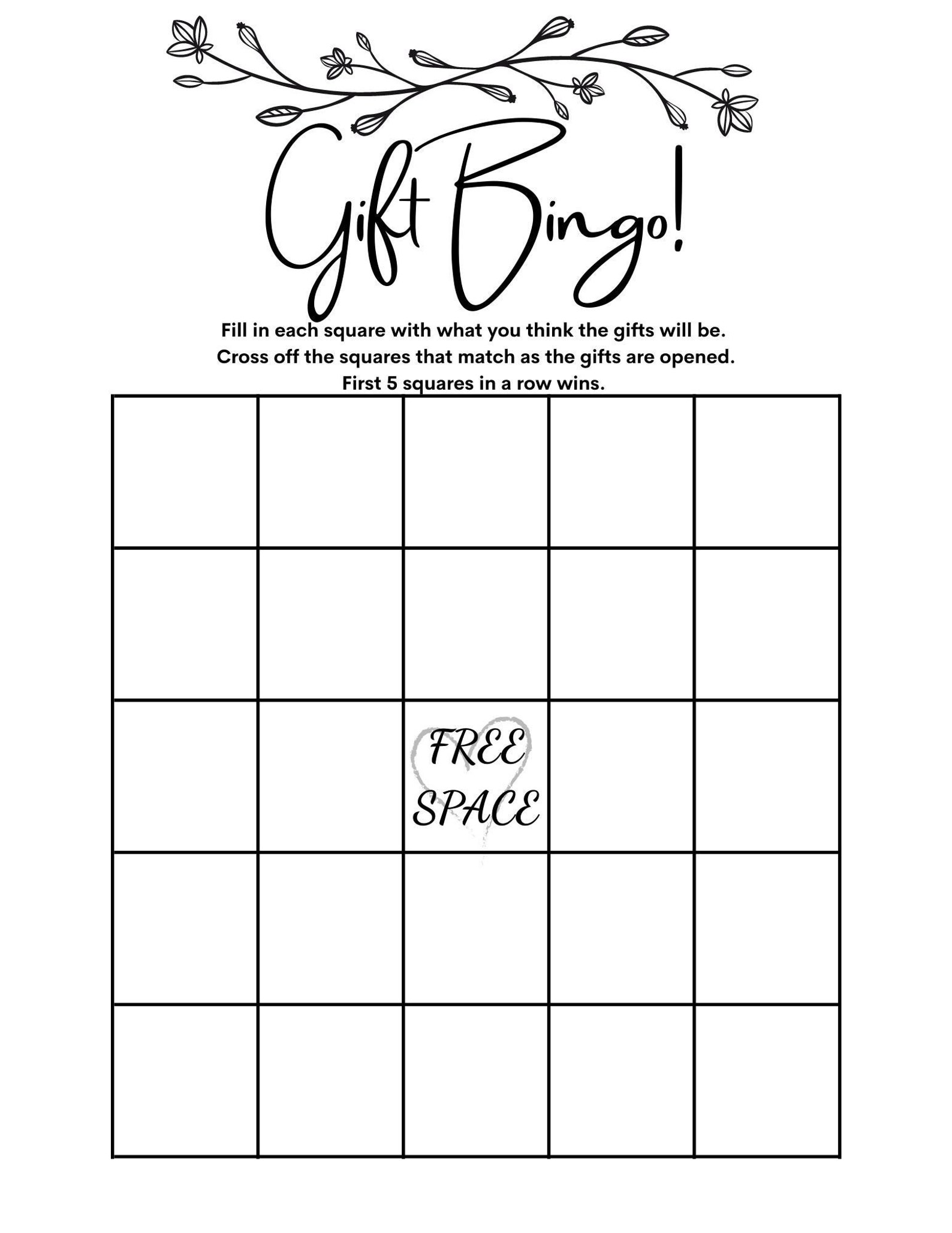 How To Make A Baby Shower Bingo Game