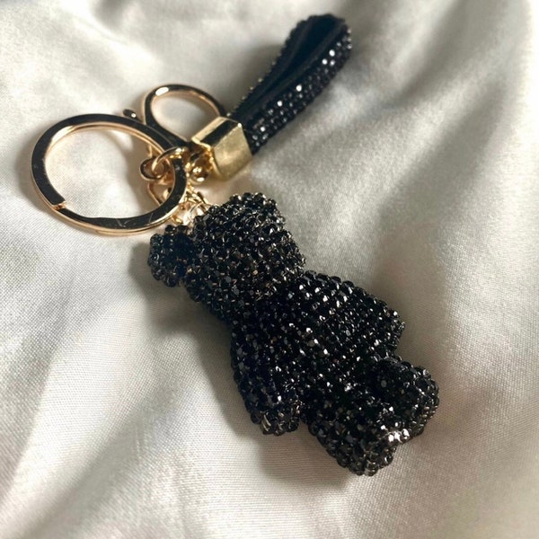 Porte-clés Strass Bear / Teddy Bear Keychain / Sparkle Keychain