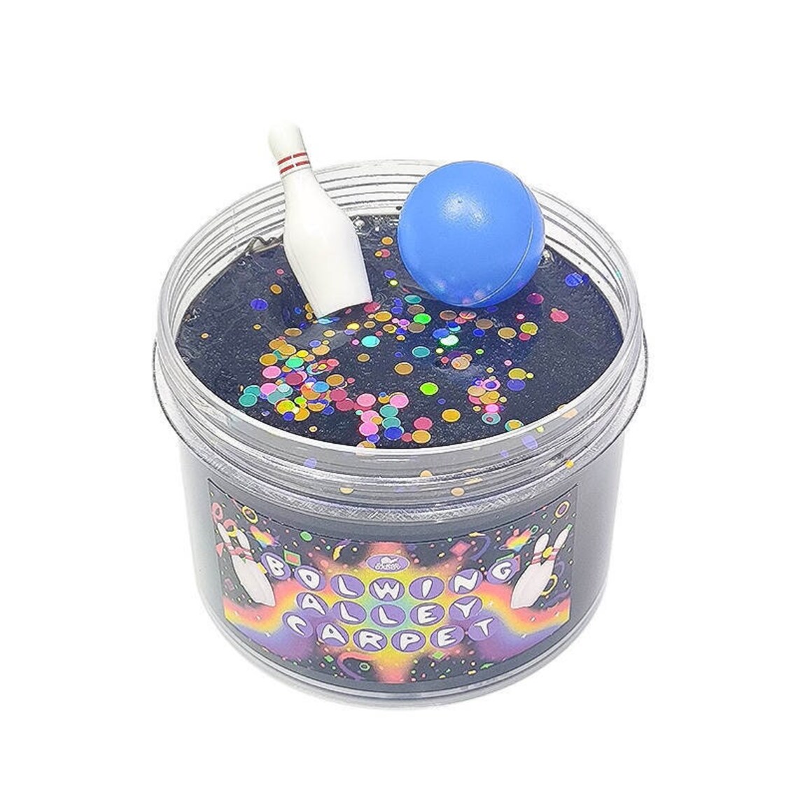 Bowling Alley Carpet Slime Fun Slime Bowling Slime Clear Etsy