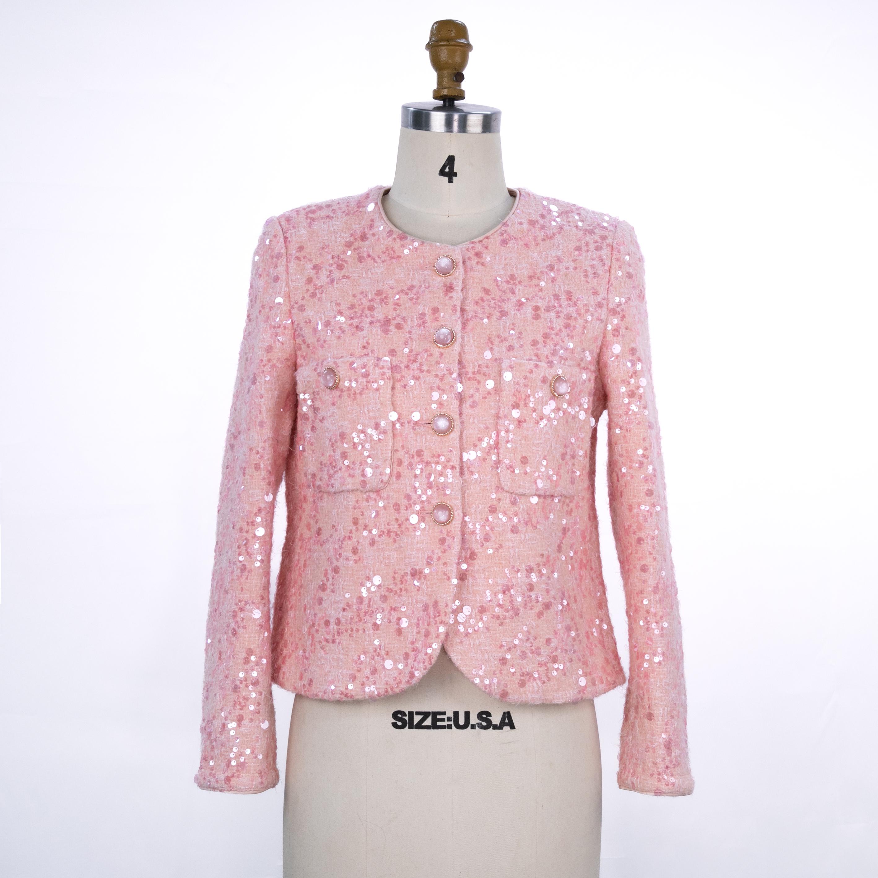 Sequins Twin Set Giacca Chanel Red Valentino BLAZER IN LIGHT WOOL