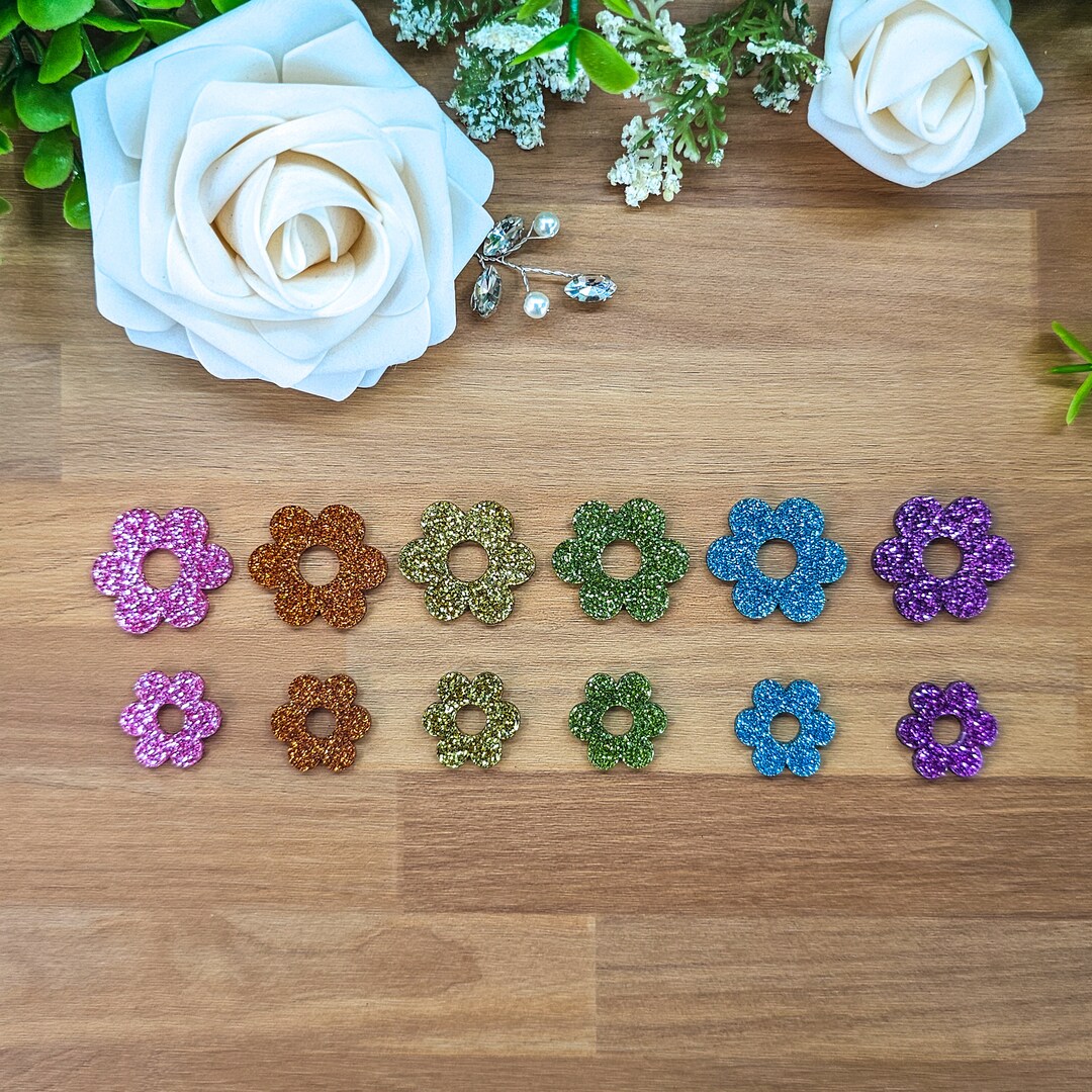 Daisy Hoop Acrylic Blanks, Price per Pair, DIY Earring Findings, Jewelry Blanks, Wholesale