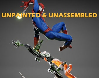Spiderman Statue |1/12 scale| Unpainted| Unassembled Kit