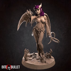 Scarlet, the Succubus | 35 mm Scale | Tabletop | unpainted miniature | DnD | Dungeons and Dragons