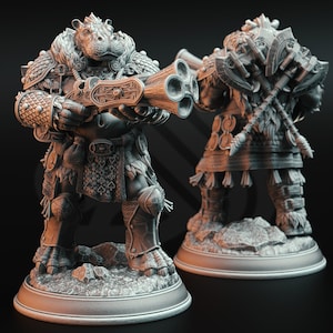 Olamize Tartt – Hunter of Dragons |32 mm Scale | Tabletop | unpainted miniature | DnD | Dungeons and Dragons