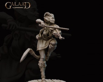 Tiefling Bard | 32 mm Scale | Tabletop | unpainted miniature | DnD | Dungeons and Dragons