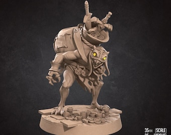 Treasure Goblin | 35 mm Scale | Tabletop | unpainted miniature | DnD | Dungeons and Dragons